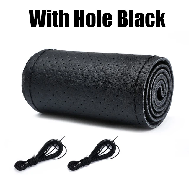 HOUSSE DE VOLANT En Fibre Super Fine Installation à Faire Soi-même Noir