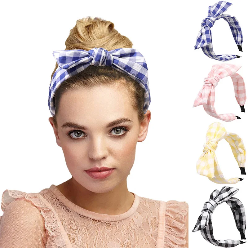 

Korean Headband For Women Fresh Sweet Hair Hoop Floral Print Hairbands Big Bowknot Bohemia Hairband Girl Casual Hair Accessories