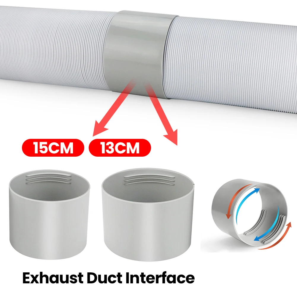 1.5/2M Duct Extension Pipe Telescopic Flexible 130/150mm Air Conditioner Exhaust Hose Connector for Mobile Air Conditioning