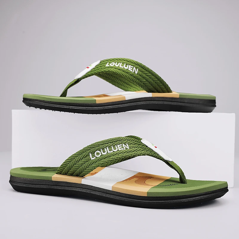 Herren-Hausschuhe, Sommer-Flip-Flops im neuen Stil, weiche Sohle, bequeme, offene Zehen-Hausschuhe, geeignet für Spaziergänge im Innen- und Außenbereich, Summe – Detail 13
