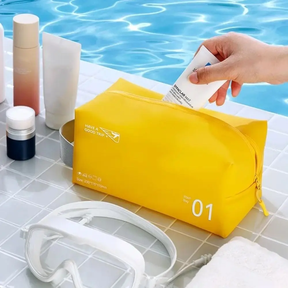 

Водонепроницаемая косметичка, качественная полиуретановая косметичка на молнии карамельных цветов, Сумка Для Хранения Туалетных принадлежностей, для улицы