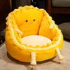 Kawaii Yellow Cookies Soft Cushion Plush Seat Cushion Chair Back Pillow Stuffed Soft Home Decor 3