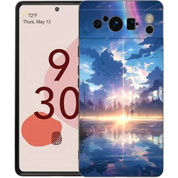 Whimsical Cartoon Sky Shockproof Phone Case - Soft Black TPU Protective Cover - Pixel 8 Pro (A1)