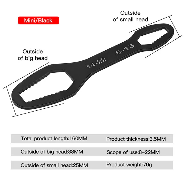 160mm 8-22mm 3.5mm