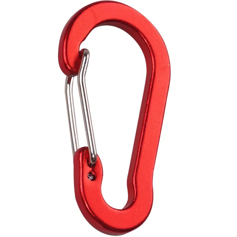 Climbing Carabiner 6pcs Outdoor Camping Multi Tool Mountaineering Buckle Small Carabiner Clips Fishing Climbing Accessory