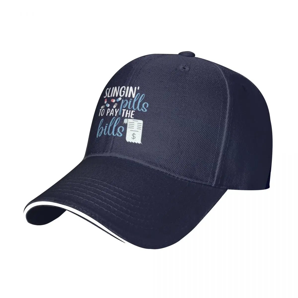 

New Funny Pharmacy Slogans Pharmacy Squad Baseball Cap Golf Wear Sunscreen Hat For Women Men'S