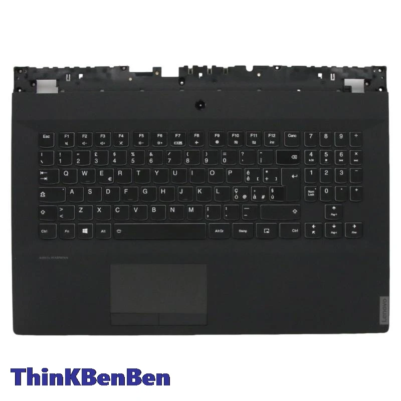 

IT Italian Black Keyboard Upper Case Palmrest Shell Cover For Lenovo Legion Y540 17 17IRH PG0 5CB0U42930