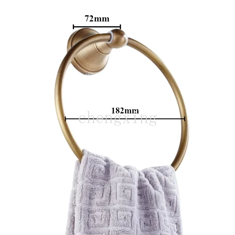 Towel Rings Hand Towel Ring Holder Wall Mounted Bathroom Accessories Antique Bronze Round Hanging Hanger