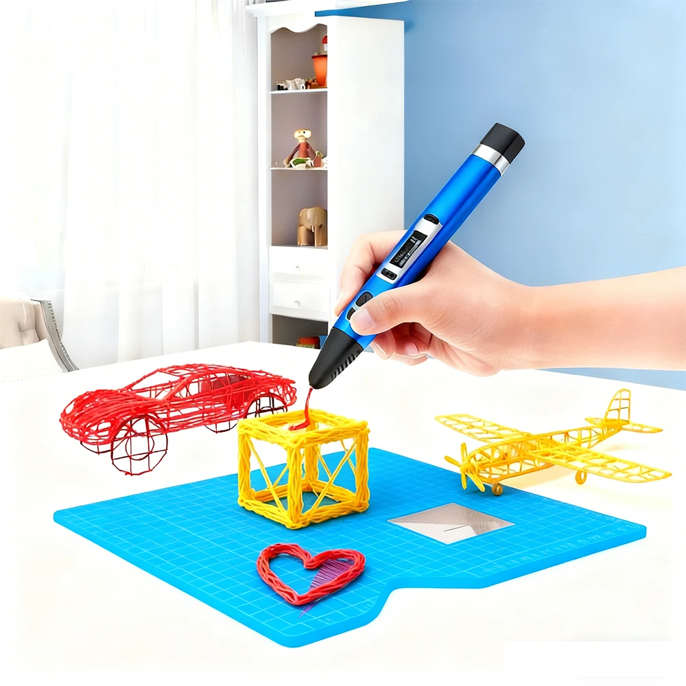Creative Silicone Design Pad for 3D Printing with Finger Covers for Kids