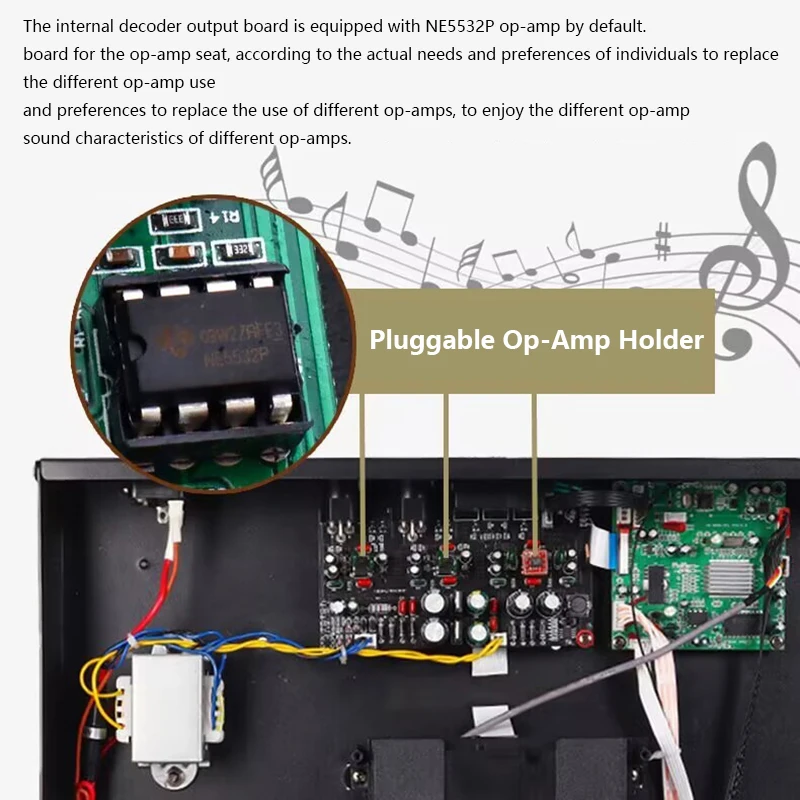 Flagship CD Player HIFI Digital Turntable DTS Decoding Bluetooth 5.0 Audio Player Digital Optical Coaxial Balanced Interface