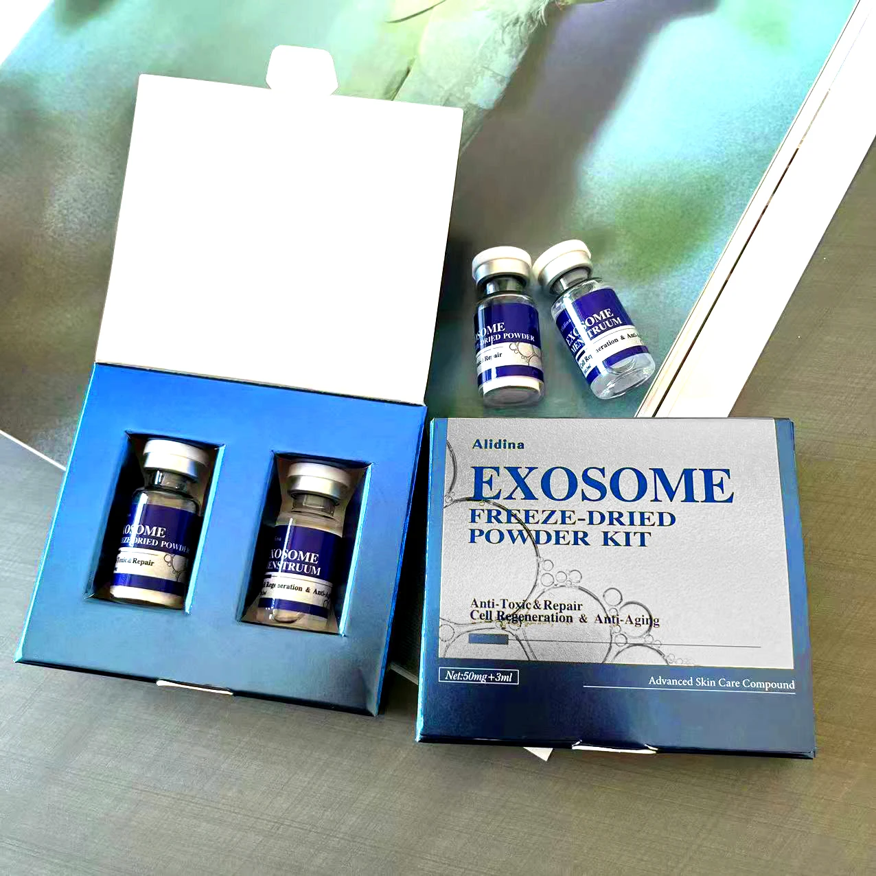 Exosome Magic Skin Booster Freeze-dried Powder For Brighter And Younger Skin Human Stem Cell Serum