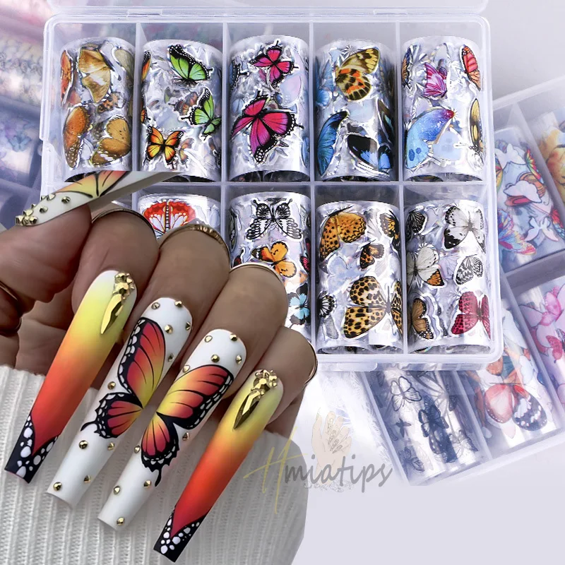 100x4cm Design Nail Art Transfer Foils for Transfer Paper Stickers Adhesive Nails Wraps Sliders DIY Decals Nail Art Decoration