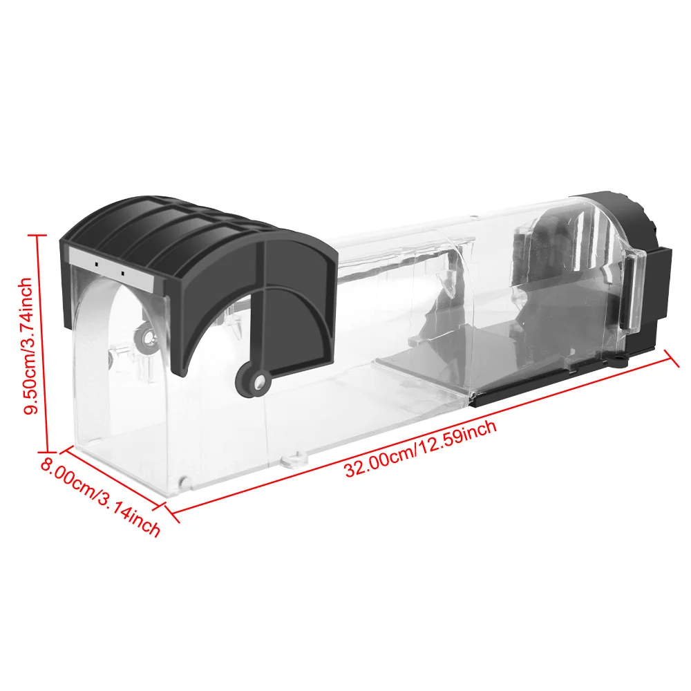 Reusable Safe Firm Plastic Household Mouse Catcher Rodents Trap Smart Self-locking Mousetrap for Indoor Outdoor Garden mouse catcher trap