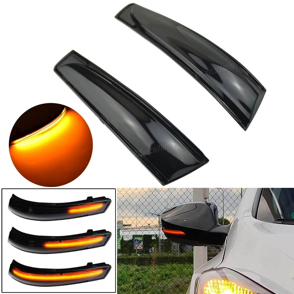 

For Hyundai Elantra / Avante MK5 MD UD Veloster i30 GD 2pcs LED Dynamic Side Mirror Indicator Blinker Sequential Light