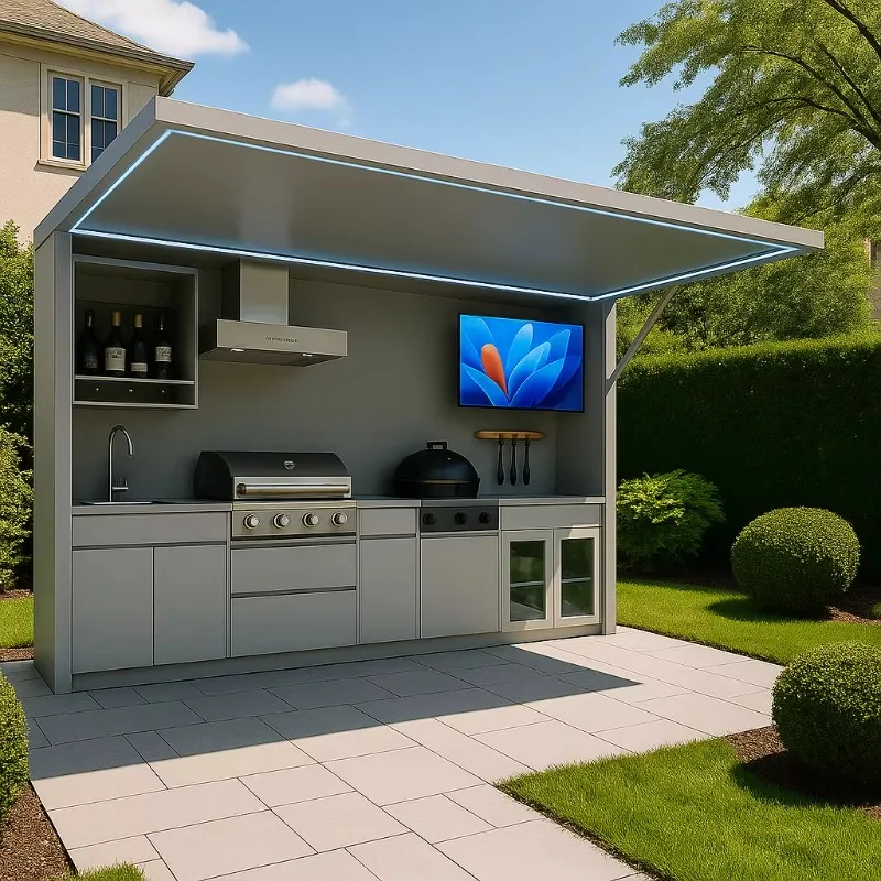 Outdoor BBQ Kitchen Pod 4