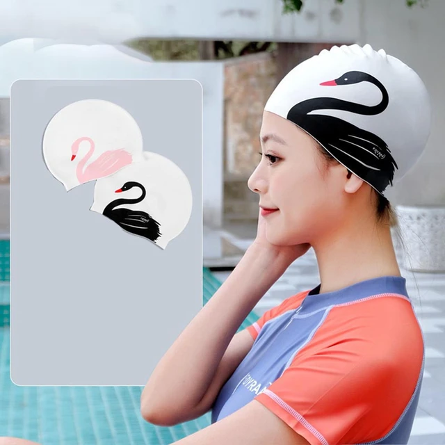 Bonnet de bain en silicone, bonnet de douche confortable pour