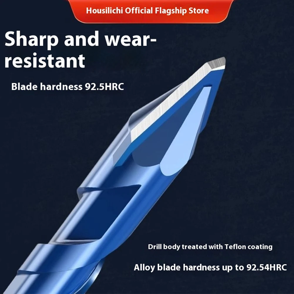 4/5pcs Masonry Concrete Spiral Drill Bit 6/8/10/12mm Eccentric for Glass Ceramic Tile Brick Plastic Wood Mason Hard Alloy Wall H