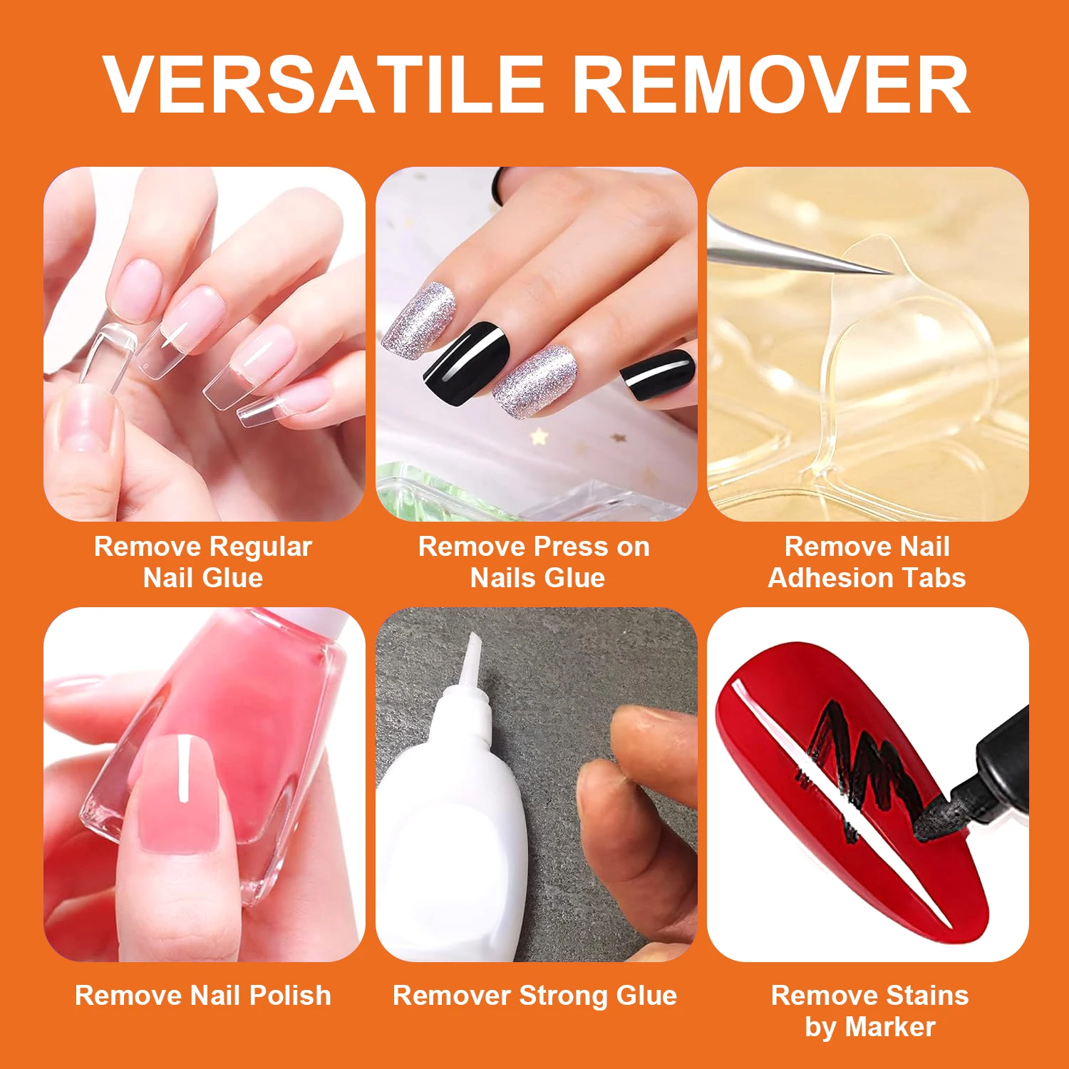 10ml Glues Debonder For Removing False Nails,Press ON Nail,Fake Nail Tips Remover Manicure Accessories Fast Dissolve Liquid 2
