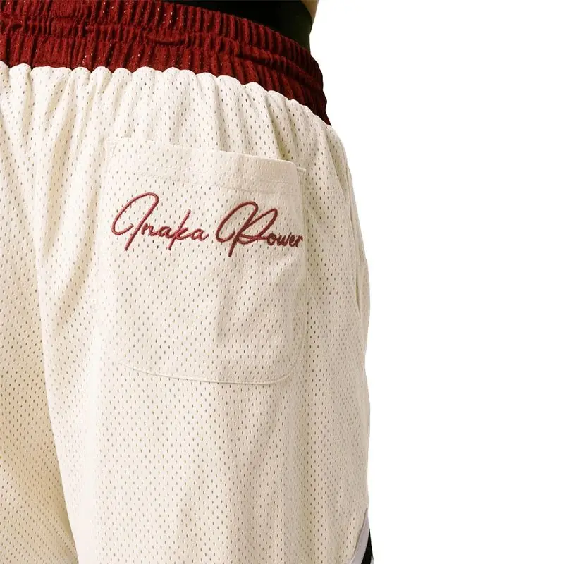 New summer fashion men's shorts patchwork embroidered casual quarter pants IP letter mesh quick drying sweatpants