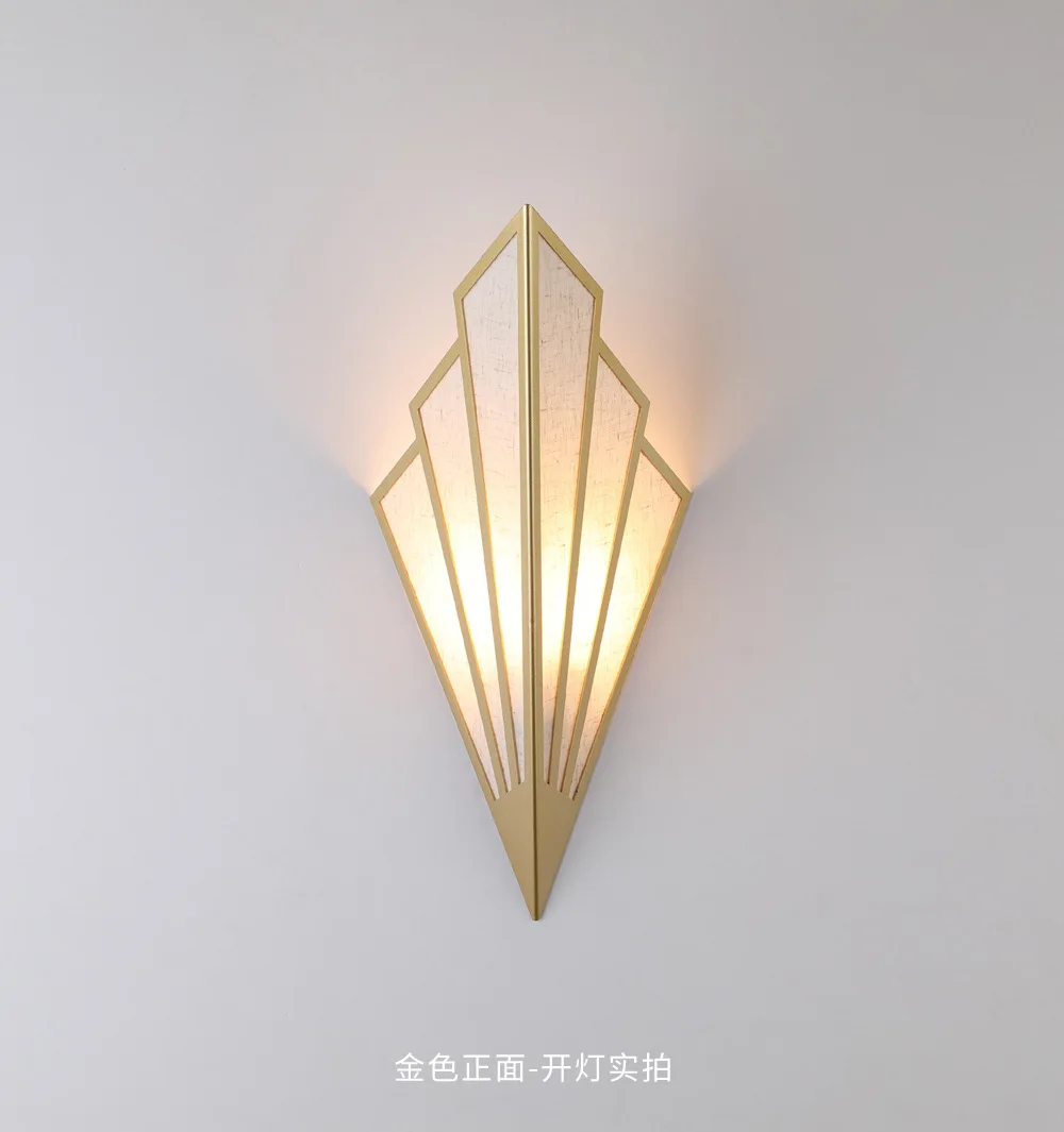 led wall lights indoor Nordic Iron Art LED Wall Lamp Corridor Aisle Staircase Bedroom Wall Lights Livingroom Bedside Lamp fan-shaped Home Deco Lighting wall lights for bedroom