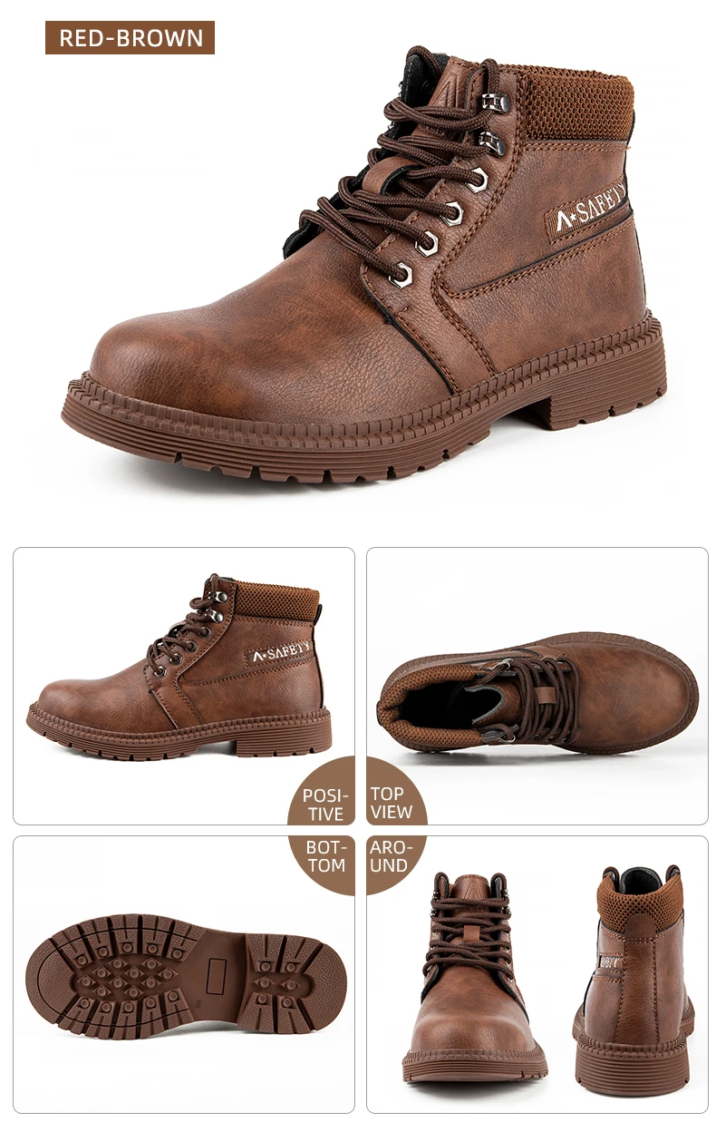 Unisex-Sicherheitsschuhe, Stahlkappe, Turnschuhe, pannensicher, bruchsicher, unzerstörbare Schuhe, Bauarbeitsschuhe, rutschfeste Turnschuhe – Detail 24