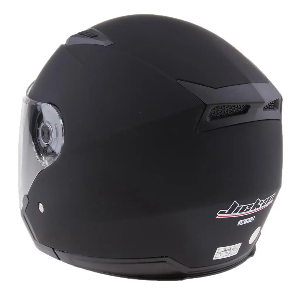 Motorcycle Bike 3/4 Open Face Half Helmet Full Visor Helmets High Quality Lightweight ABS Plastic Design Buffer