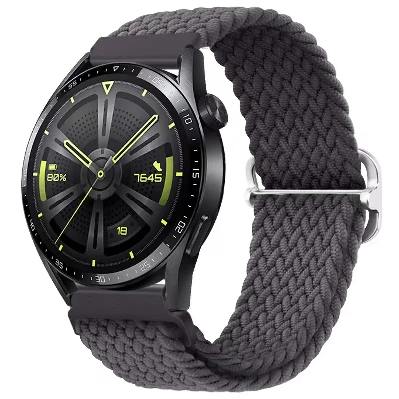 Braided Nylon Solo Loop Strap - 20mm Adjustable Bracelet