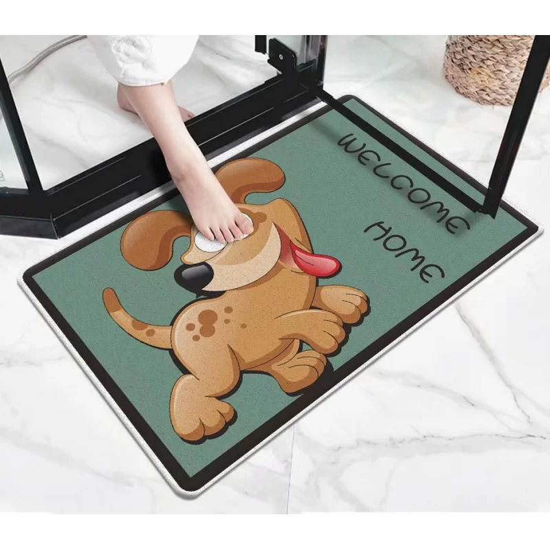 

non slip rugs printed logo mat 3d printing polyester door mat