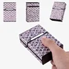 Luxury Bling Cigarette Box Holder for Woman Men Leather Cigarette Case Smoking Accessories Button Design 1