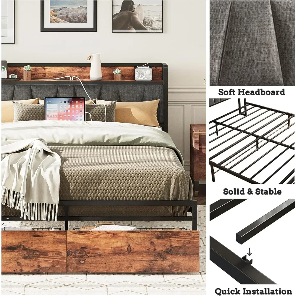 bed frame with storage 2