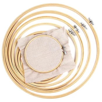 Bamboo Frame Embroidery Hoop Ring 1