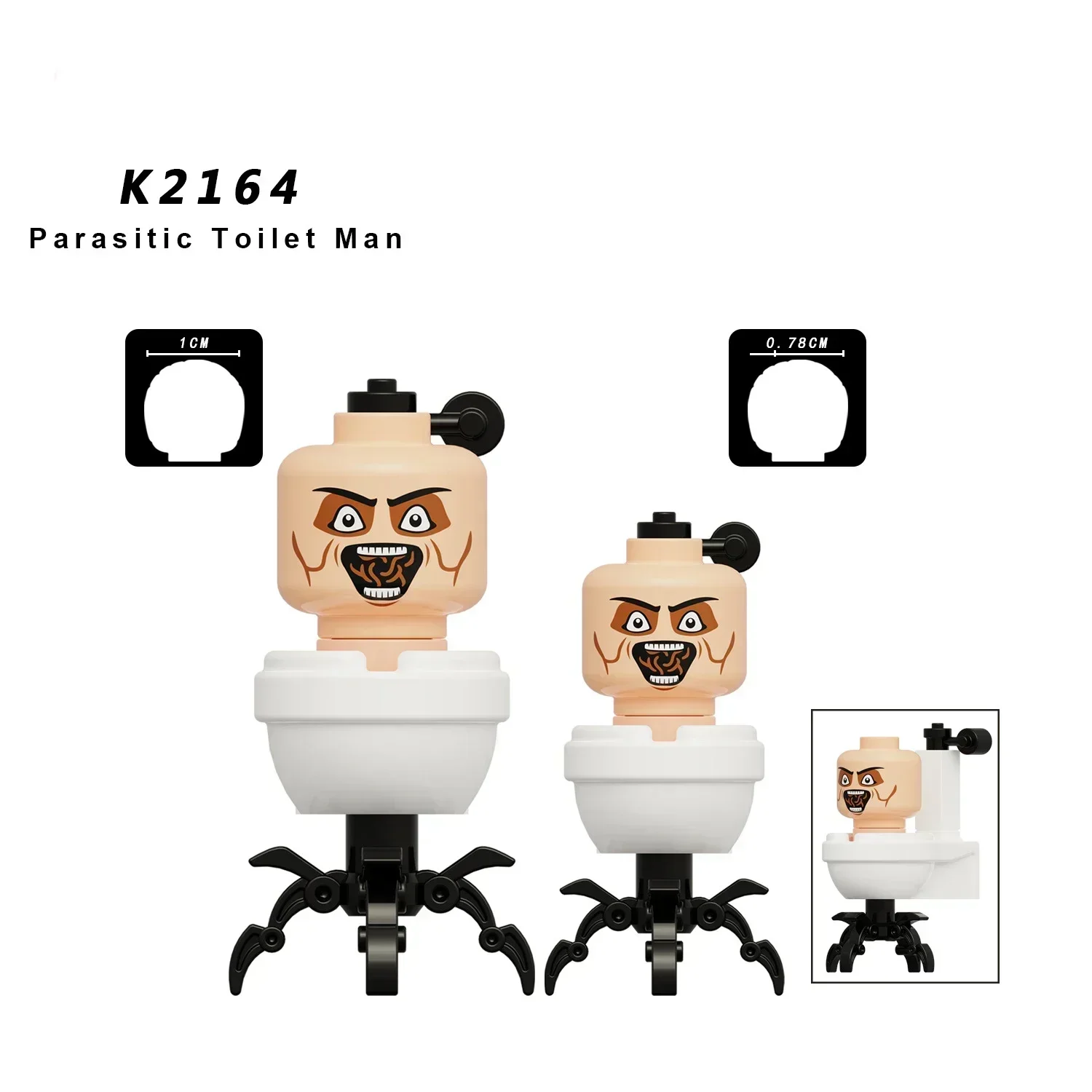 thumbnail image 1 of Skibidi Toilet Anime Dibujos animados Ladrillos Minifiguras Muñecas Camarógrafo Orador Hombre de la TV Mini Figuras de acción de juguete Bloques de construcción, 1 of 5