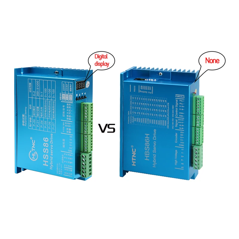 Hydrid servo Motor Driver HBS860H HBS86H HSS86 AC 20-80V DC 30-110V 8A Independent fan support Nema34 close loop motor