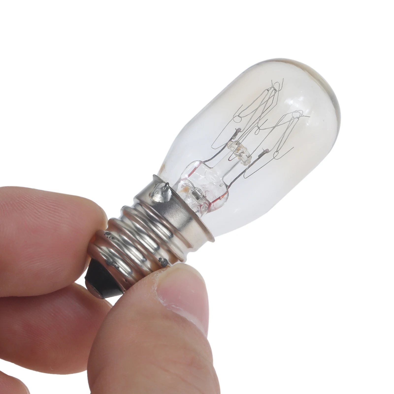 2pcs 220V 재봉틀 전구 E12/BA15D/E14 15W 스레드/플러그인 백열 램프 옥수수 LED 냉장고 라이트 공예 경고 DIY