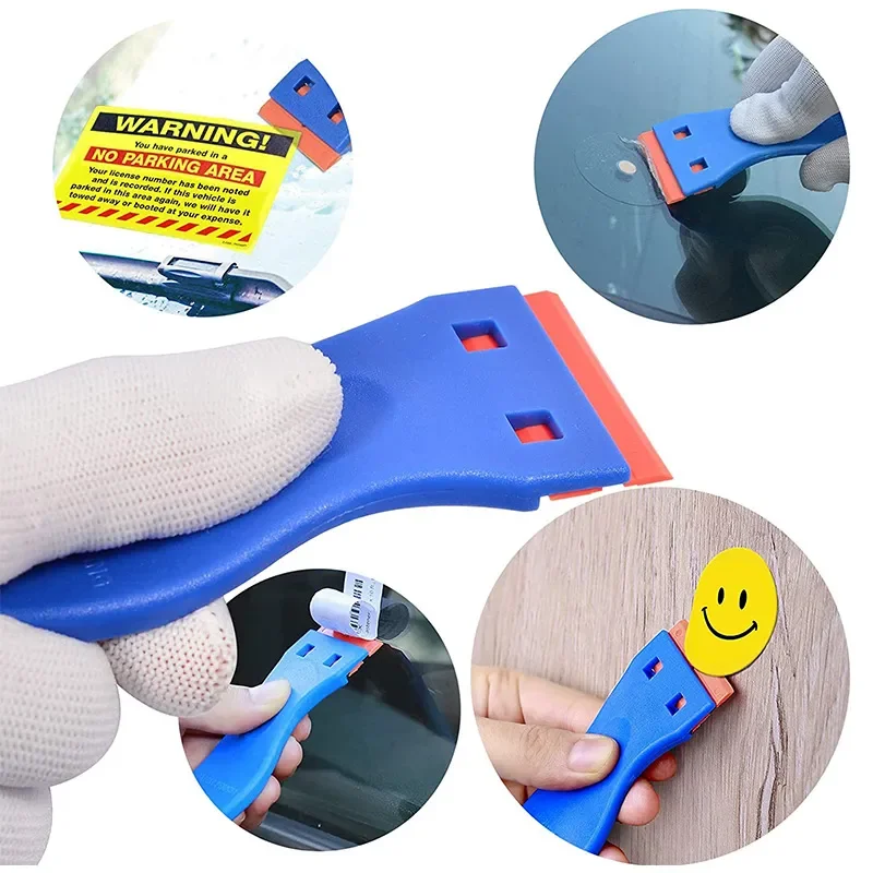 automotive film tools 20 Piece Set of Automotive Film Application Tools Plastic Scraper Felt Scraper Carving Knife and Blade Gloves