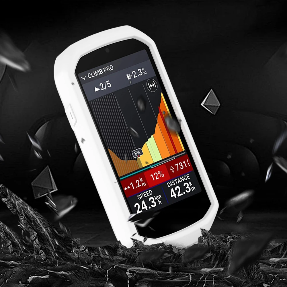 For Garmin Edge 1050 Silicone Protective Case Anti-Scratch GPS Code Table Protective Cover Soft Anti-Drop Bumper Sleeve Shell