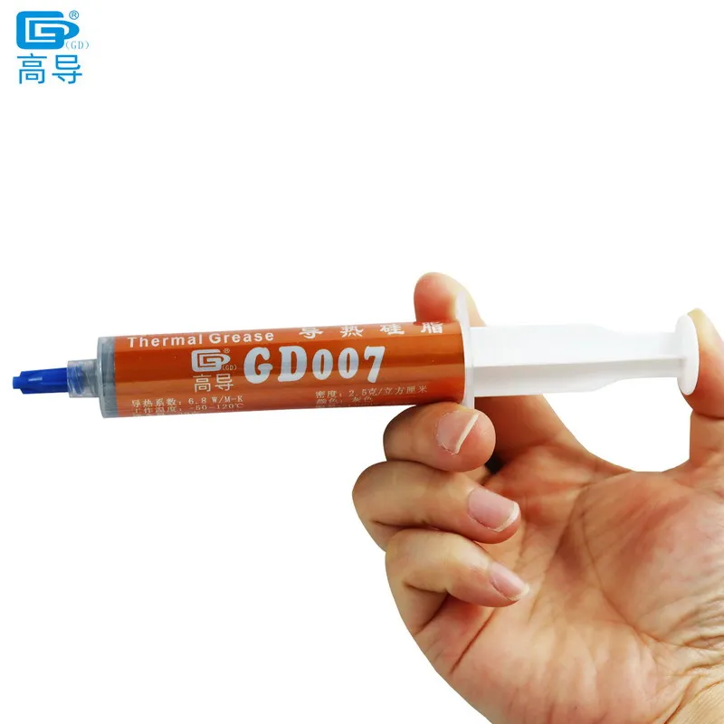 Composto Condutor Térmico Cinzento do Dissipador de Calor do Emplastro da Pasta da Graxa de Gd007 para o Peso Líquido 15 30 Gramas de Cpu Gpu Ssy - Imagem 6