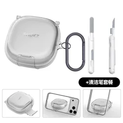 Premium Protective Earphone Case with Lock, Cleaning Tool & Carabiner Attachment for Openfit 2 (Openfit2 - 2 - Bai)