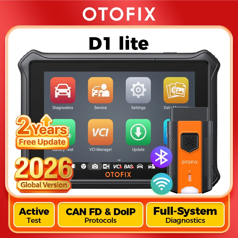 OTOFIX D1 LITE OBD2-Scanner, Autodiagnosetool, Bluetooth, kabellos, bidirektionale Steuerung, OBD-Automobil-Scan-Tool, aktiver Test