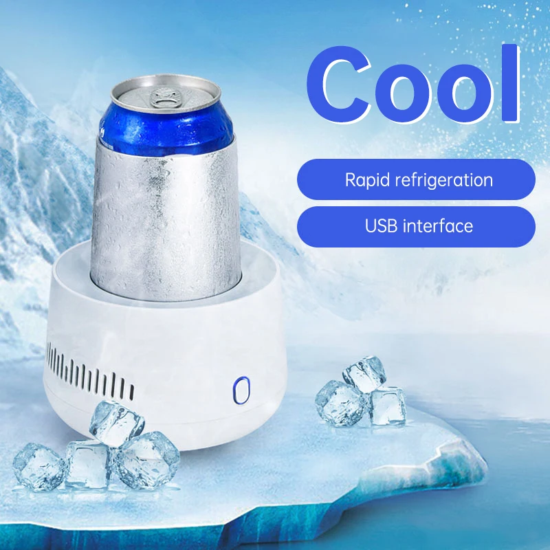 Wine Ice Pack USB Refrigerator Beverage Fast Cooler Cup Electric Beer Bottle Can Water Soda Drinks Cooling Mug Ice Car Home Refrigeration Cup