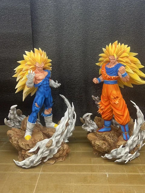 Hot 46cm Dragon Ball Z Gk Grande Tamanho Vegeta Super Saiyan Cabelo Branco  Filho Goku Ação Anime Figura Pvc Estátua Modelo Estatueta Toy - AliExpress