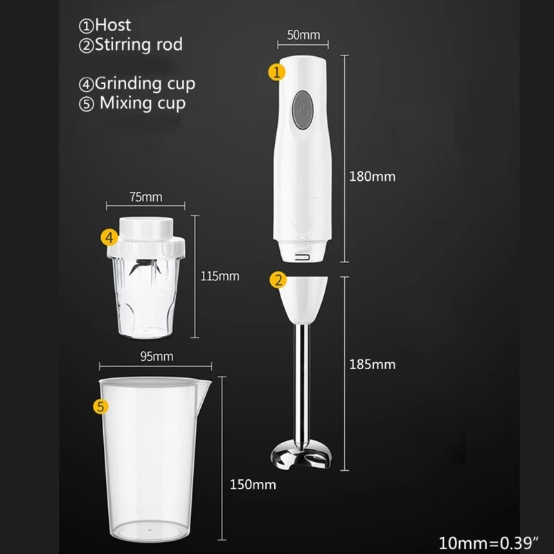 Durable Drink Mixer Handheld Coffee Blender, Cream Stirrer, Egg Mixer  Kitchen Blender Electric Milk Frother