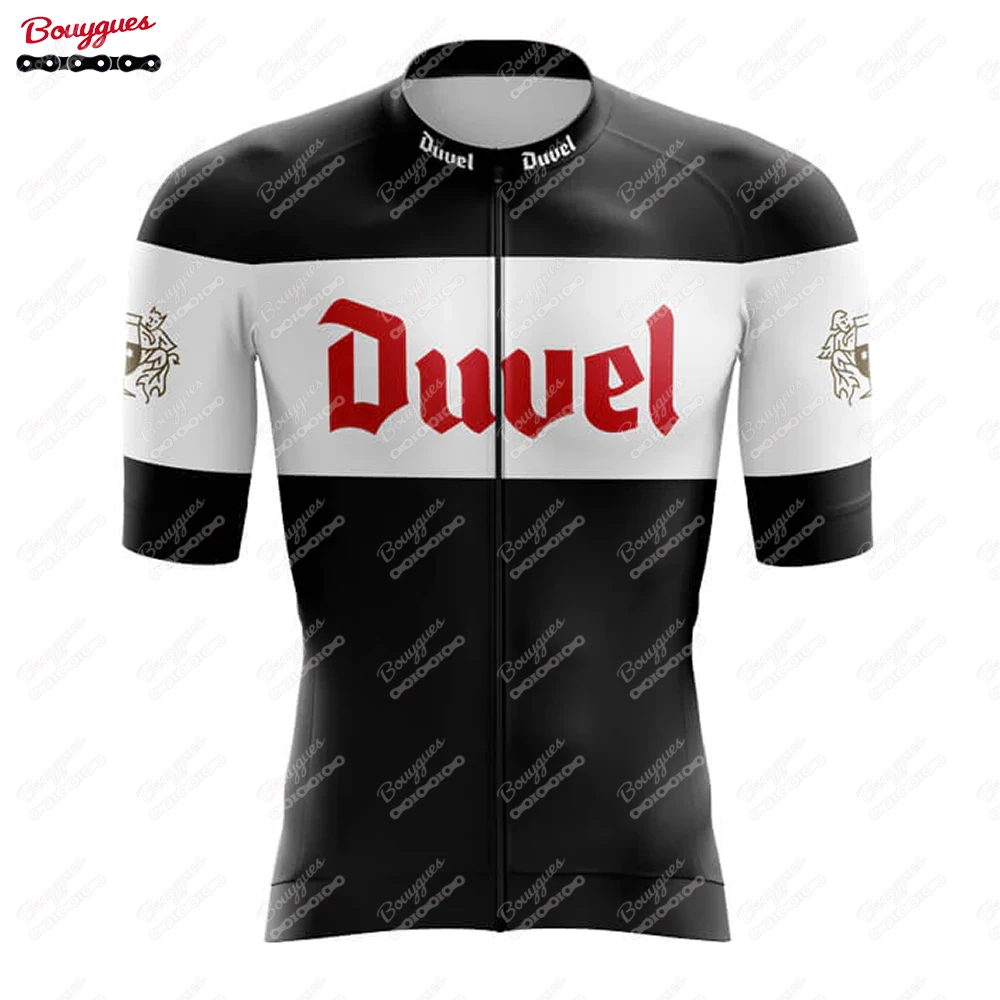 Duvel - Maillot de ciclismo para hombre, manga corta, reflectante, para ciclismo de montaña, descenso, equipo profesional, novedad de verano