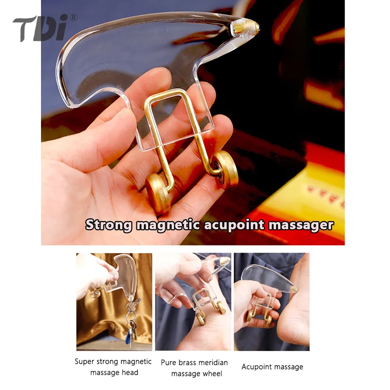 

Copper Trigger Point Massage Gua Sha Tool Professional Lymphatic Drainage Attraction Therapy Tools For Back Leg Hand Face