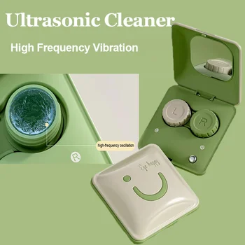 Mini Ultrasonic Cleaner Portable Intelligent Contact Lens Cleaning Machine High Frequency Vibration Cleaning Sterilization 1