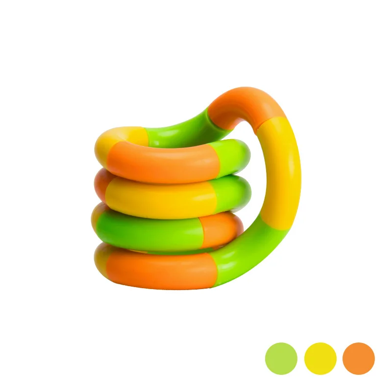 Sensory Fidget Toy Anti Stress Toy Fidget Toy Finger Sensory Toy Twisted Ring Magic Figet Magic Trick Rope Creative DIY Winding Leisure Education Stress Relief for Kid Xmas Toy Random Send