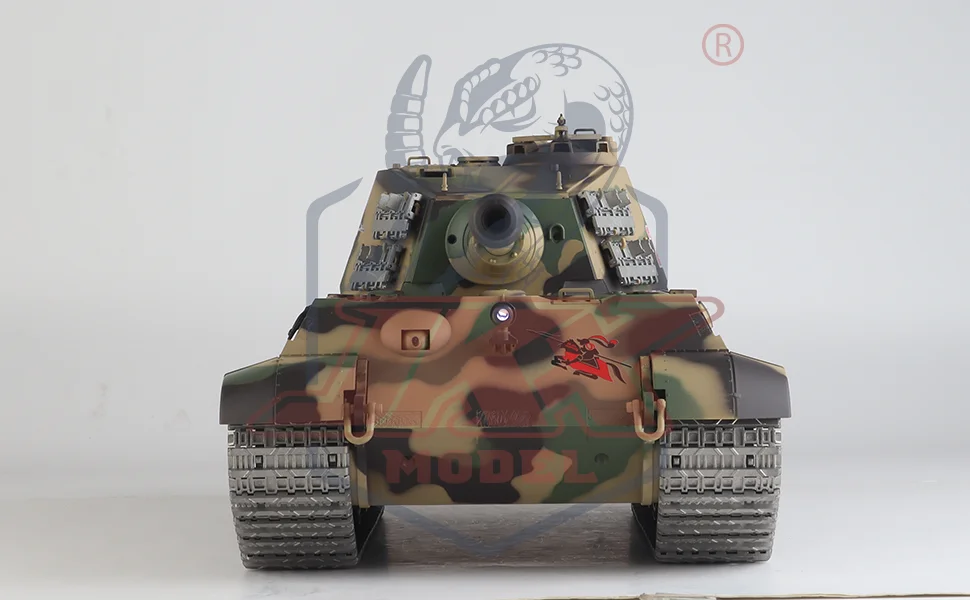 Heng Long rc tanks 1/16 German King Tiger tank Model(Metal Road Wheel & Sprocket wheel & Gun canal)(360ﾂｰRotating Turret) 