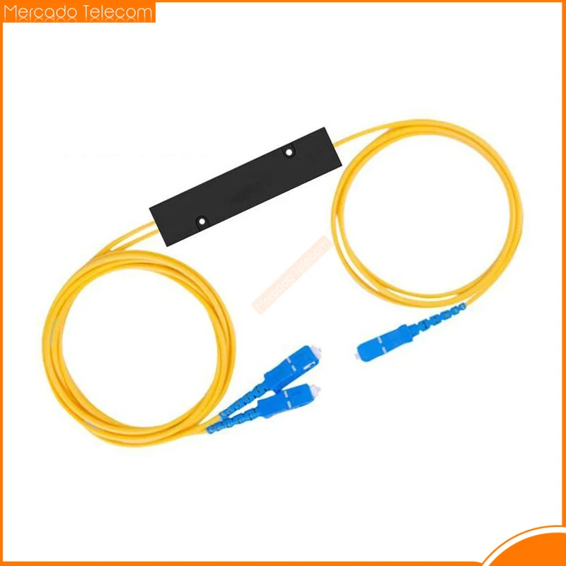 FTTH SC UPC-SC UPC 1X2 PLC Singlemode Fiber Optical Splitter FBT Optical Coupler Cable Adapter