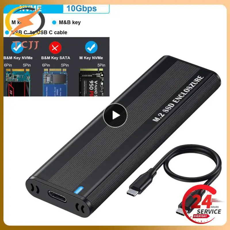 Custodia Ssd M2 Da 10Gbps Nvme Sata Dual Protocol M.2 A Usb Type C 3.1 Adattatore Ssd Per Nvme Pcie Ngff Sata Ssd Disk Box M.2 Ssd Case