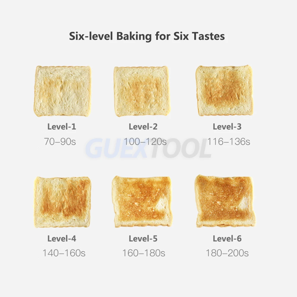 Toast electric toaster household automatic breakfast machine heating bread machine adjustable temperature